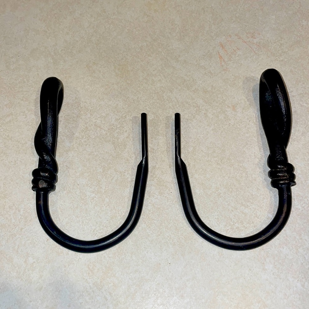 Metal Curtain Tie back hooks